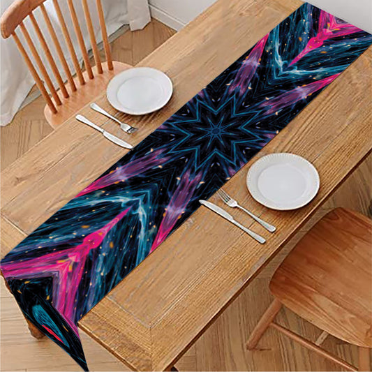 Dark Cloud Kaleidoscope Print Table Runner