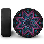 Dark Cloud Kaleidoscope Print Tire Cover