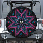 Dark Cloud Kaleidoscope Print Tire Cover With Camera Hole