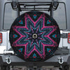 Dark Cloud Kaleidoscope Print Tire Cover With Camera Hole