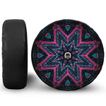 Dark Cloud Kaleidoscope Print Tire Cover With Camera Hole