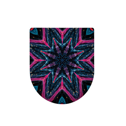 Dark Cloud Kaleidoscope Print Toilet Lid Cover