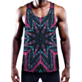 Dark Cloud Kaleidoscope Print Men's Workout Tank Top