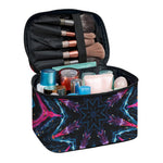 Dark Cloud Kaleidoscope Print Travel Makeup Bag