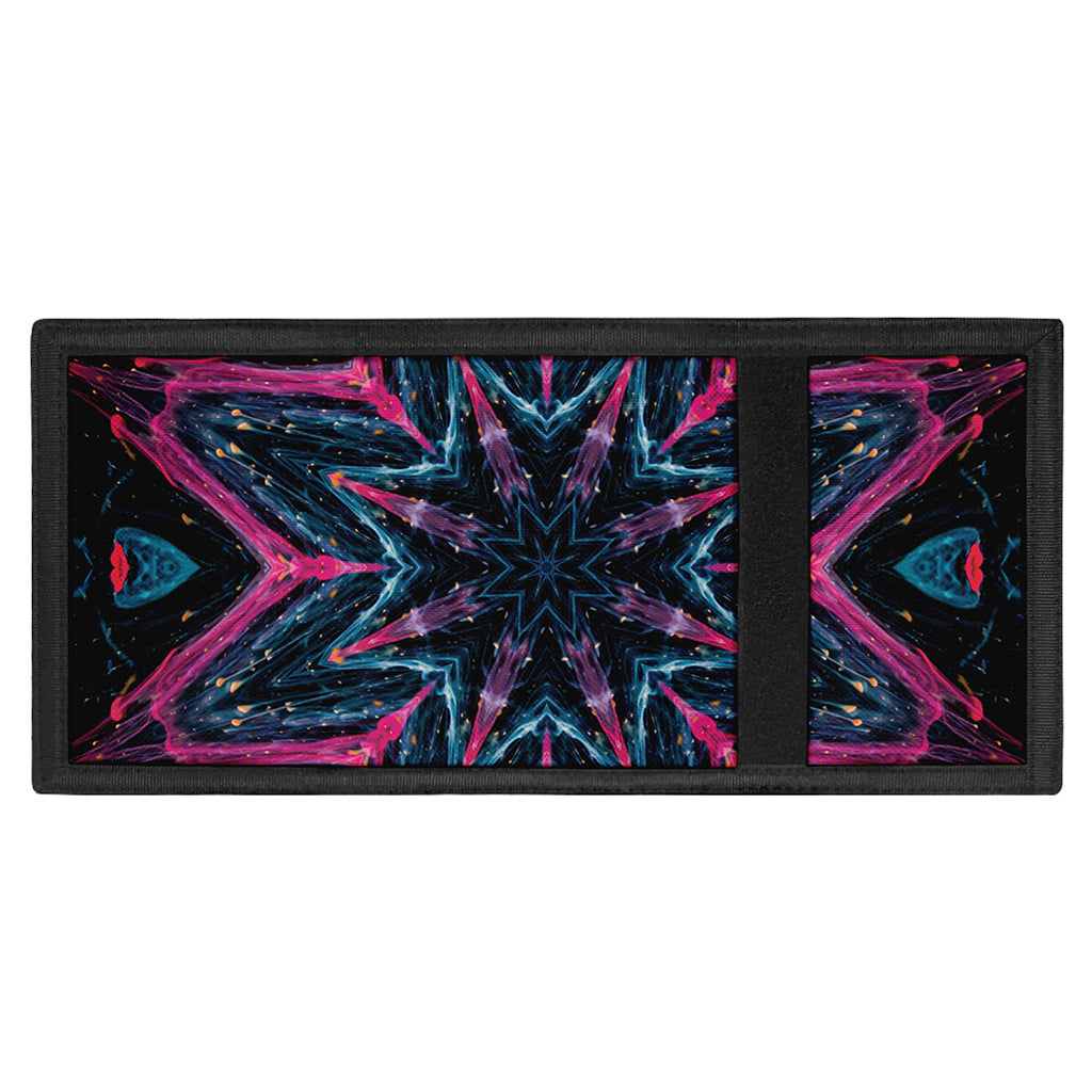 Dark Cloud Kaleidoscope Print Trifold Wallet