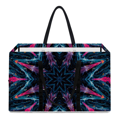 Dark Cloud Kaleidoscope Print Utility Tote Bag