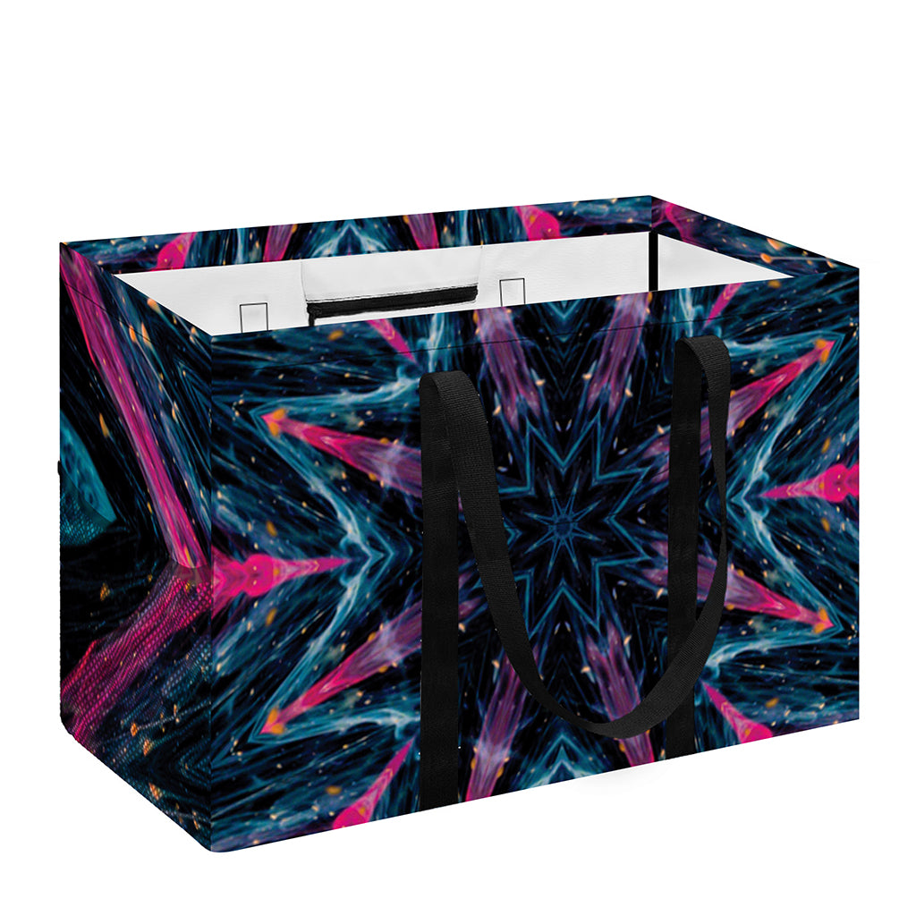 Dark Cloud Kaleidoscope Print Utility Tote Bag