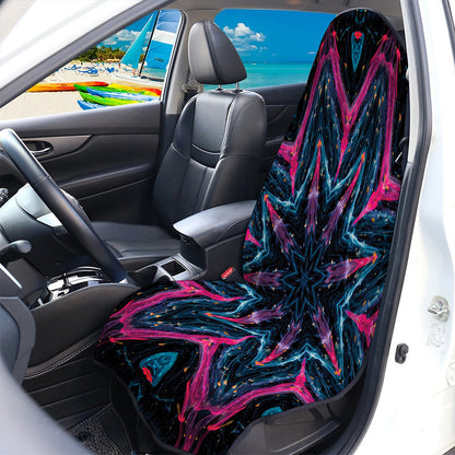 Dark Cloud Kaleidoscope Print Waterproof Car Seat Cover