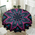 Dark Cloud Kaleidoscope Print Waterproof Round Tablecloth