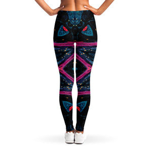 Dark Cloud Kaleidoscope Print Women's Leggings