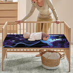 Dark Gemini Zodiac Sign Print Baby Crib Sheet