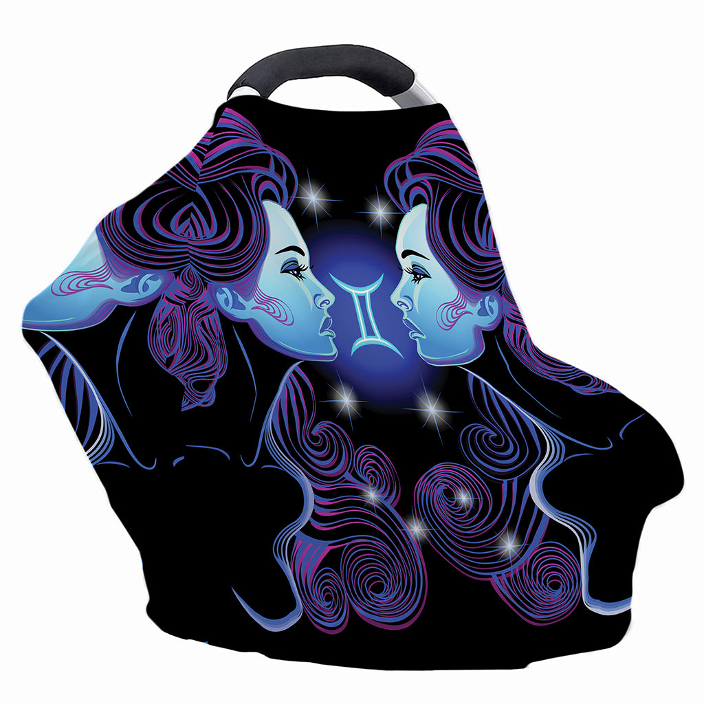 Dark Gemini Zodiac Sign Print Baby Seat Cover