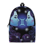 Dark Gemini Zodiac Sign Print Backpack