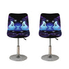 Dark Gemini Zodiac Sign Print Bar Stool Covers