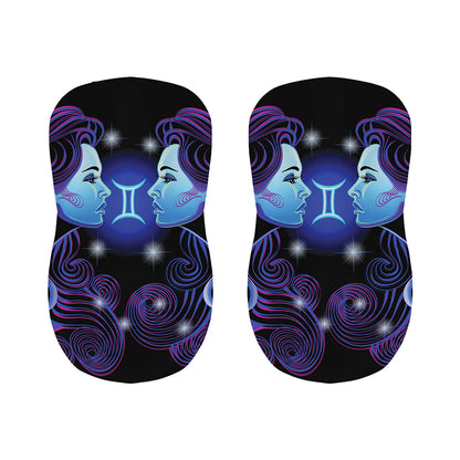 Dark Gemini Zodiac Sign Print Bar Stool Covers