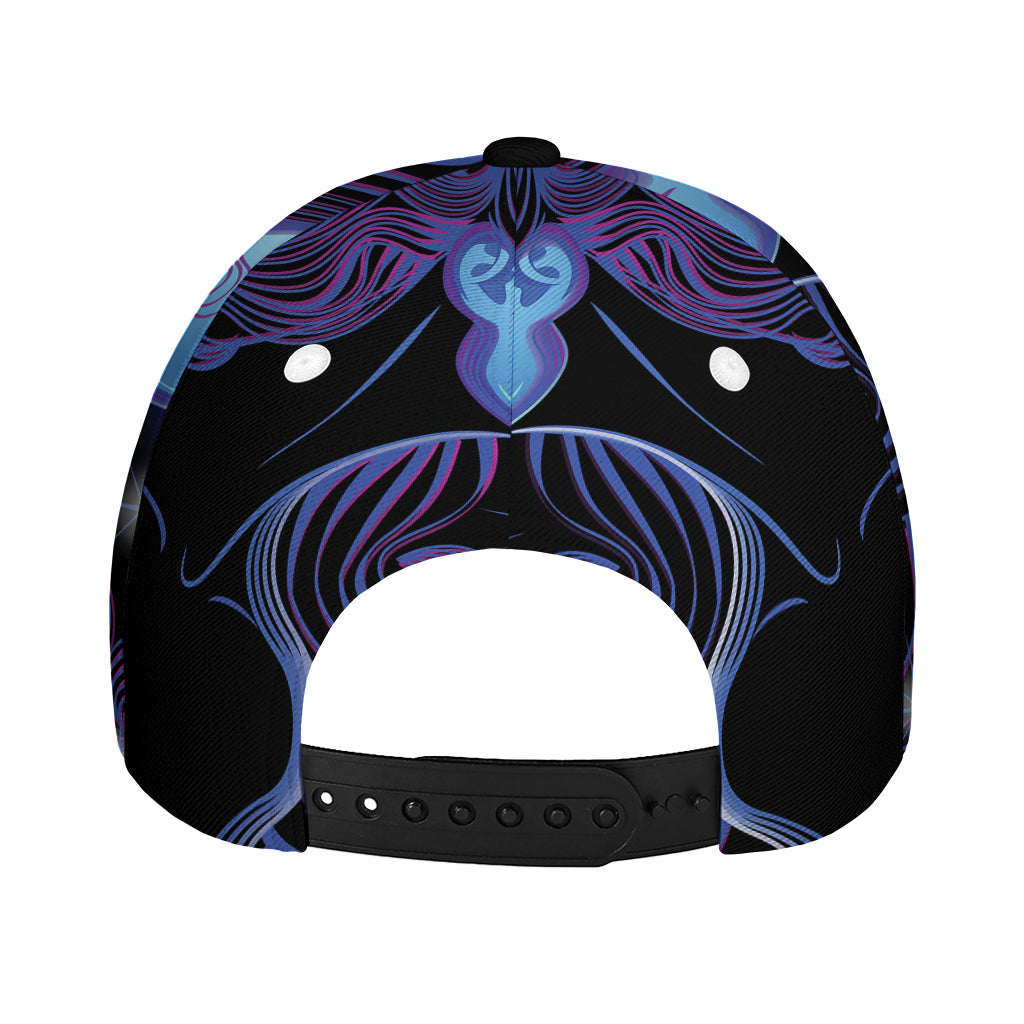 Dark Gemini Zodiac Sign Print Baseball Cap