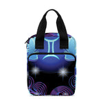 Dark Gemini Zodiac Sign Print Bible Tote Bag