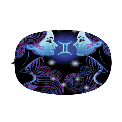 Dark Gemini Zodiac Sign Print Car Side Mirror Covers