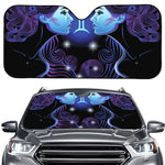 Dark Gemini Zodiac Sign Print Car Windshield Sun Shade