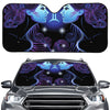 Dark Gemini Zodiac Sign Print Car Windshield Sun Shade