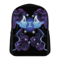 Dark Gemini Zodiac Sign Print Casual Backpack