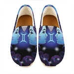 Dark Gemini Zodiac Sign Print Casual Shoes