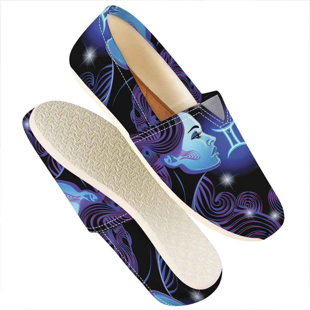 Dark Gemini Zodiac Sign Print Casual Shoes