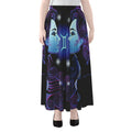 Dark Gemini Zodiac Sign Print Chiffon Maxi Skirt