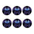 Dark Gemini Zodiac Sign Print Coaster Set