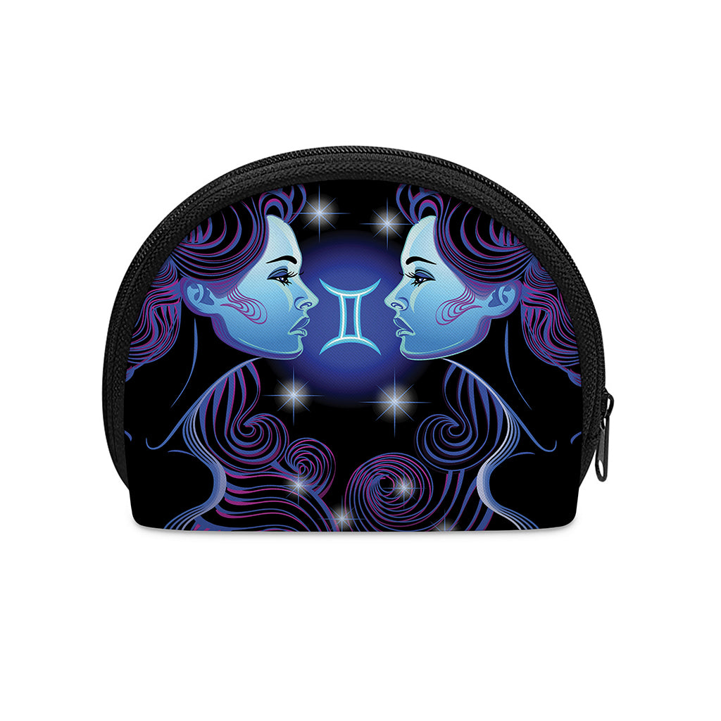 Dark Gemini Zodiac Sign Print Coin Purse