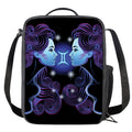 Dark Gemini Zodiac Sign Print Crossbody Lunch Bag