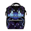 Dark Gemini Zodiac Sign Print Diaper Bag