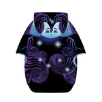 Dark Gemini Zodiac Sign Print Dog Zip Up Hoodie