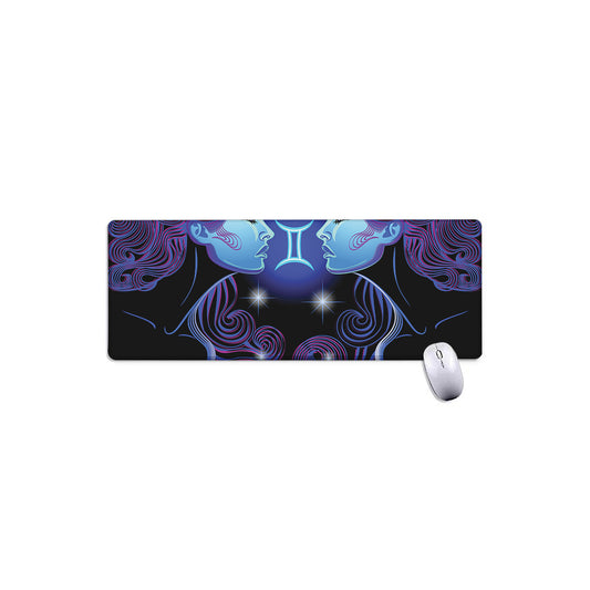 Dark Gemini Zodiac Sign Print Extended Mouse Pad