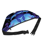 Dark Gemini Zodiac Sign Print Fanny Pack