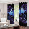 Dark Gemini Zodiac Sign Print Grommet Curtains