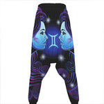 Dark Gemini Zodiac Sign Print Hammer Pants
