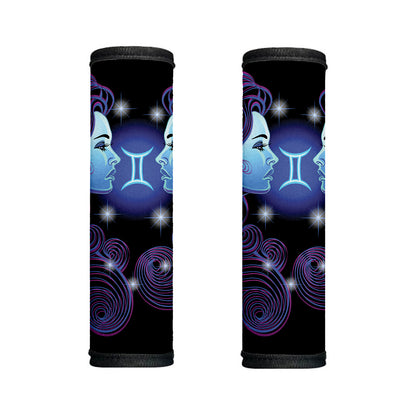 Dark Gemini Zodiac Sign Print Handle Covers