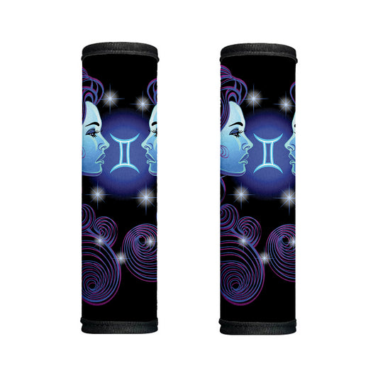 Dark Gemini Zodiac Sign Print Handle Covers