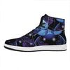 Dark Gemini Zodiac Sign Print High Top Leather Sneakers