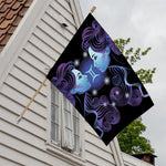 Dark Gemini Zodiac Sign Print House Flag