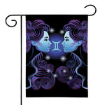 Dark Gemini Zodiac Sign Print House Flag