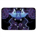 Dark Gemini Zodiac Sign Print Indoor Door Mat
