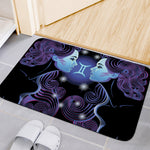 Dark Gemini Zodiac Sign Print Indoor Door Mat