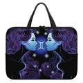 Dark Gemini Zodiac Sign Print Laptop Sleeve With Handle