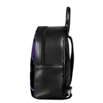 Dark Gemini Zodiac Sign Print Leather Backpack