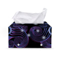 Dark Gemini Zodiac Sign Print Leather Tissue Box Cover