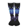 Dark Gemini Zodiac Sign Print Long Socks