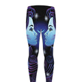 Dark Gemini Zodiac Sign Print Men's Leggings