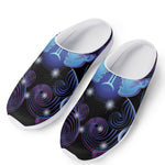 Dark Gemini Zodiac Sign Print Mesh Casual Shoes